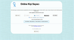 Desktop Screenshot of onlinekisi.com